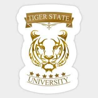 Tiger State University Campus and College Sticker